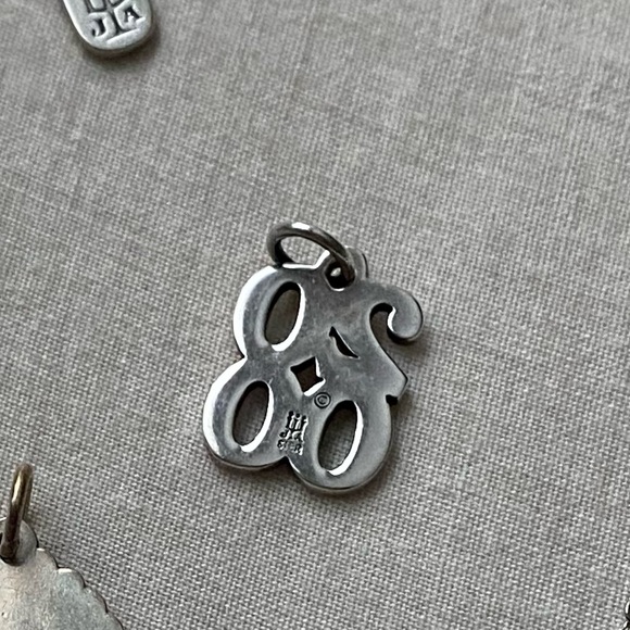 Retired James Avery 2000 Stacked Charm - Picture 2 of 2